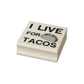 IK WEET OP TACOS RUBBERSTEMPEL (Stempel)