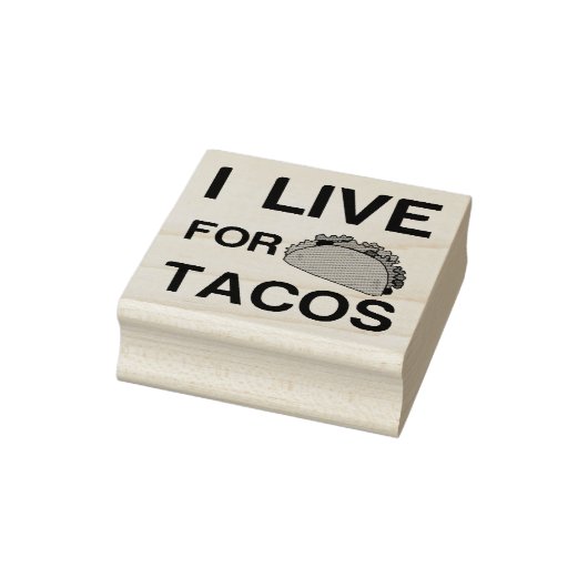 IK WEET OP TACOS RUBBERSTEMPEL (Stempel)