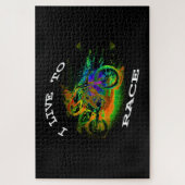 IK WEET VAN RACE - Motocross Racer  Legpuzzel (Verticaal)