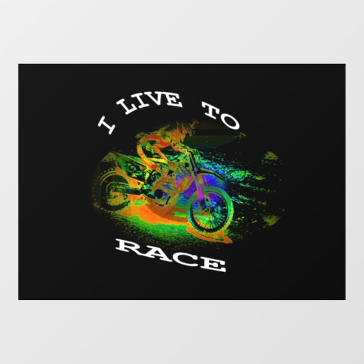 IK WEET VAN RACE - Motocross Racer Raamsticker (Vel)