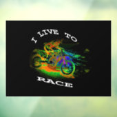 IK WEET VAN RACE - Motocross Racer Raamsticker (Vel 3)