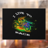 IK WEET VAN RACE - Motocross Racer Raamsticker (Vel 2)