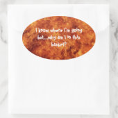 Ik weet waar ik met Ovale Stickers naartoe ga (Tas)