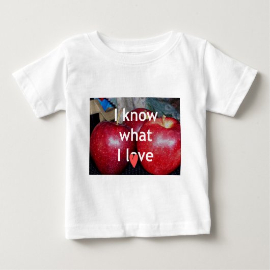 "Ik weet waar ik van hou" - Apple-thema Design (Voorkant)