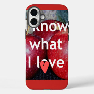 "Ik weet waar ik van hou" - Apple-thema Design iPhone 16 Plus Hoesje