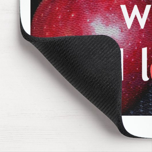 "Ik weet waar ik van hou" - Apple-thema Design Muismat (Hoek)