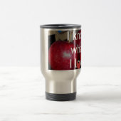 "Ik weet waar ik van hou" - Apple-thema Design Reisbeker (Center)