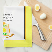 Ik weet waar oma de goede spullen bewaart theedoek (Quarter Fold)