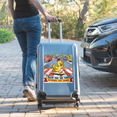 Ik weet waarom de kip de weg is overgestoken sticker (Koffer Insitu)