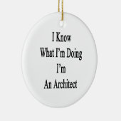 Ik weet wat ik doe, ik ben architect keramisch ornament (Rechts)