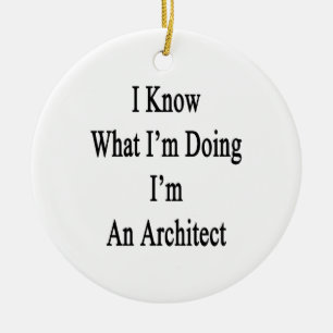 Ik weet wat ik doe, ik ben architect keramisch ornament