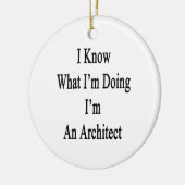 Ik weet wat ik doe, ik ben architect keramisch ornament (Links)