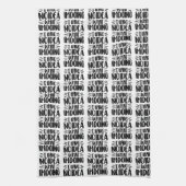 Ik weet wat ik doe theedoek (Verticaal)