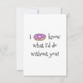 Ik weet wat ik zou doen bedankkaart (Voorkant)