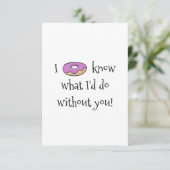 Ik weet wat ik zou doen bedankkaart (Staand voorkant)