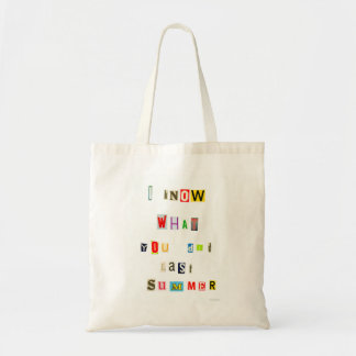 Ik weet wat je afgelopen zomer deed tote bag