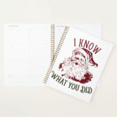 Ik weet wat jij deed Vintage Kerstmis Planner (Display)