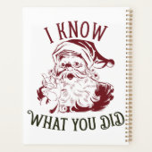 Ik weet wat jij deed Vintage Kerstmis Planner (Achterkant)