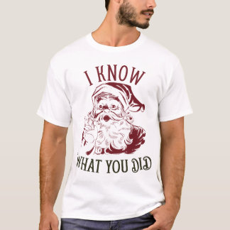 Ik weet wat jij deed Vintage Kerstmis T-shirt