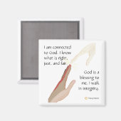 Ik weet wat juist is. God is een zegen. Magneten (Voorkant / Achterkant)