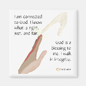 Ik weet wat juist is. God is een zegen. Magneten (Voorkant)