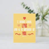 Ik weet wat liefdesquote is briefkaart (Staand voorkant)