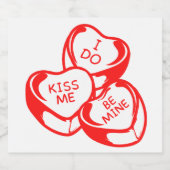 Ik weet wel dat ik mijn Valentijnsdag ben Sparkling Wijnetiket (Enkel label)