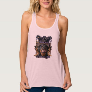 Ik weet wie de honden eruit heeft gelaten. tanktop