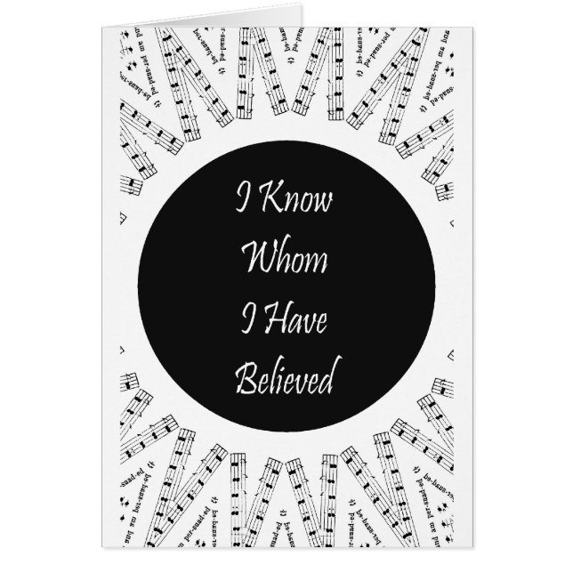 Ik weet wie ik heb gedacht (Voorkant)