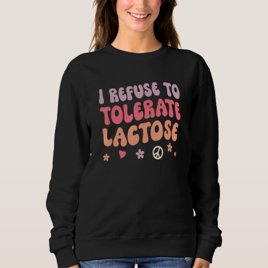 Ik weiger het tolaat Lactose_4 Trui (Voorkant)