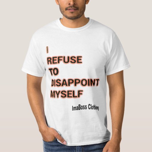 Ik weiger T-shirt (Voorkant)