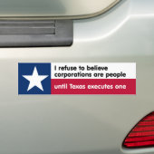 Ik weiger te geloven... bumpersticker (Op auto)