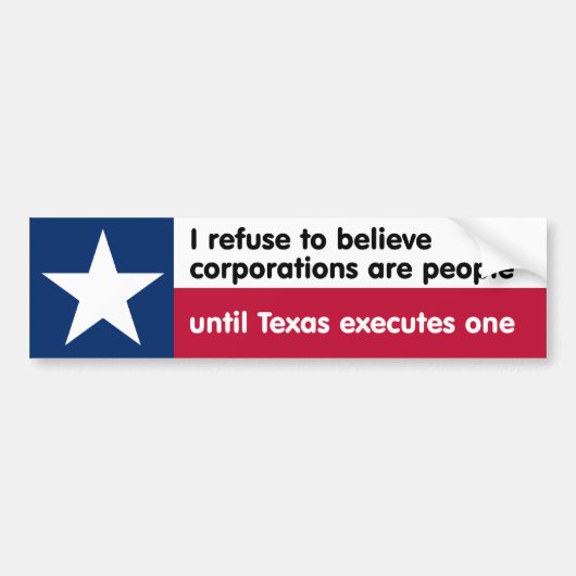 Ik weiger te geloven... bumpersticker (Voorkant)