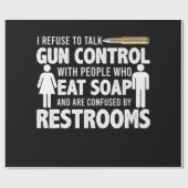 Ik weiger te praten over de controle van Pistolen Cadeaupapier (Vlak)