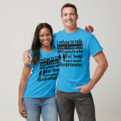 Ik weiger te praten over Pistool controle T-shirt (Unisex)