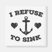 Ik weiger te zinken magneet (Voorkant)