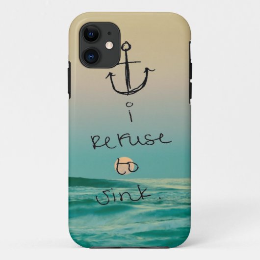 ik weiger telefoonhoesje te zinken Case-Mate iPhone case (Achterkant)