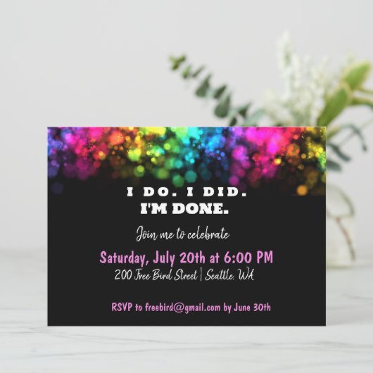 Ik wel. Dat deed ik. Ik ben klaar, grappige en kle Kaart (Staand voorkant)