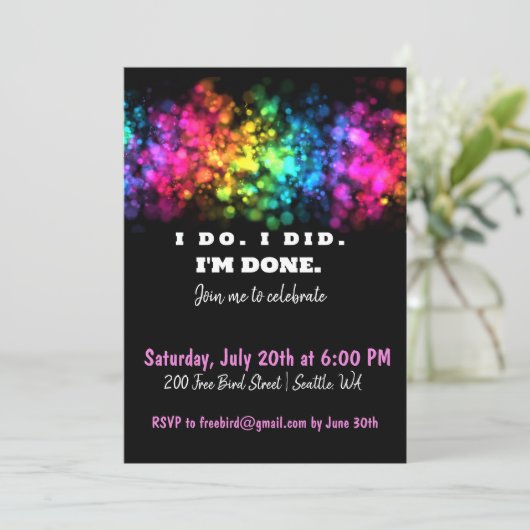 Ik wel. Dat deed ik. Ik ben klaar, grappige en kle Kaart (Staand voorkant)