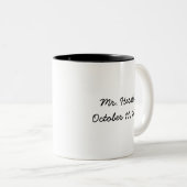 Ik wel.  Mok. Tweekleurige Koffiemok (Voorkant rechts)