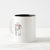 Ik wel.  Mok. Tweekleurige Koffiemok (Voorkant links)