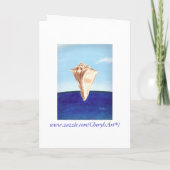 Ik wel, Seashell Ocean Wedding Invitting-kaarten (Achterkant)