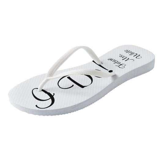 Ik wel! Trouwdag bruid Teenslippers (Schuin)