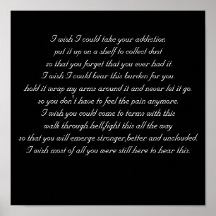 Ik wens afdrukken poster