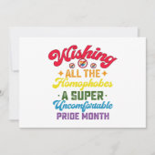 Ik wens alle homofoben een super pride maand kaart (Voorkant)