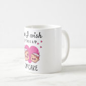 Ik wens alleen een Cupcake Koffiemok (Voorkant rechts)