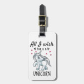 Ik wens alleen een Unicorn Bagagelabel (Voorkant verticaal)