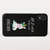 Ik wens alleen een Unicorn Case-Mate iPhone Case (Achterkant (horizontaal))