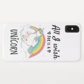 Ik wens alleen een Unicorn Case-Mate iPhone Case (Achterkant (horizontaal))