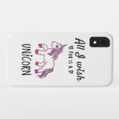 Ik wens alleen een Unicorn Case-Mate iPhone Case (Achterkant (horizontaal))